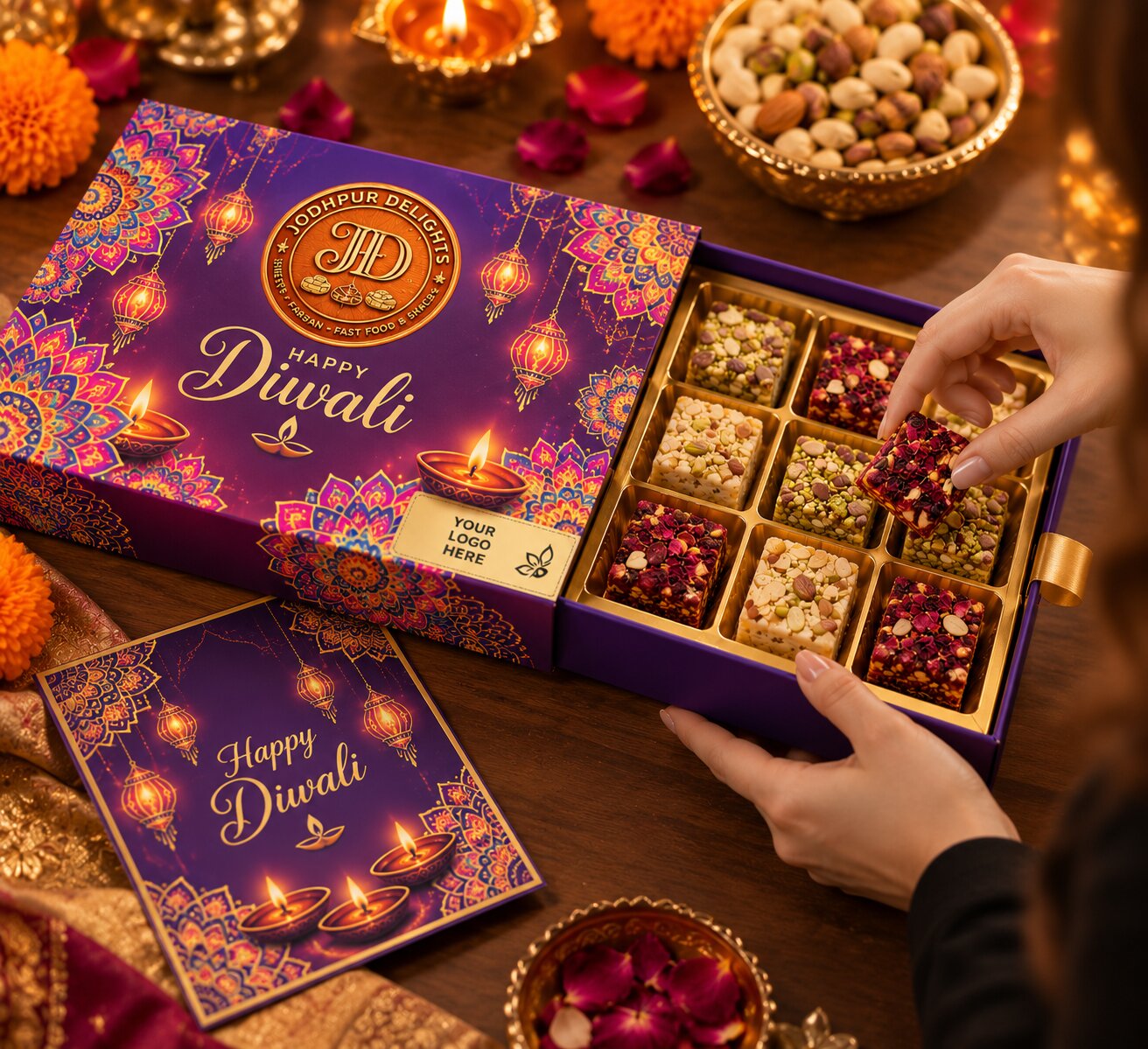 9 Piece Custom Dry Fruit Bites